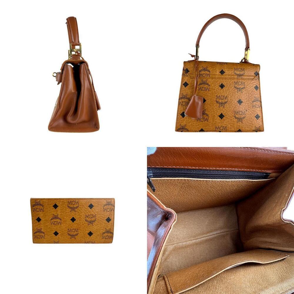Mcm brown leather Black handbag